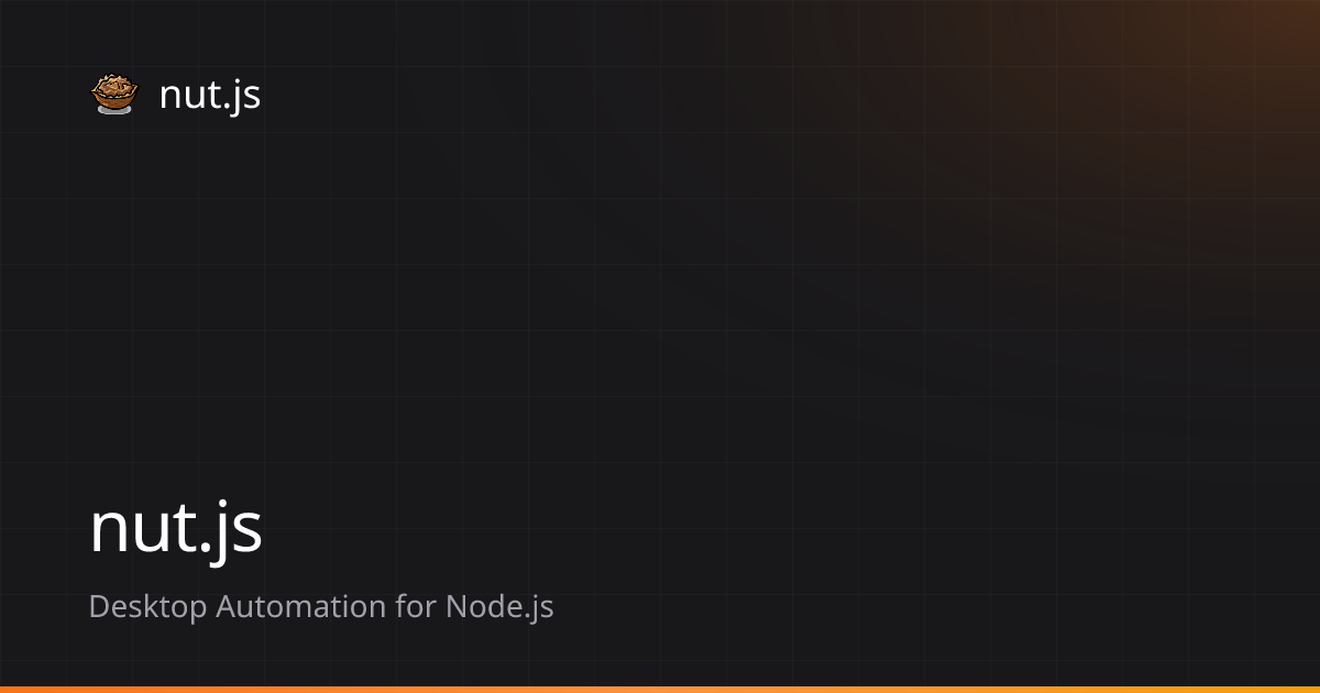 nut.js - Desktop Automation for Node.js